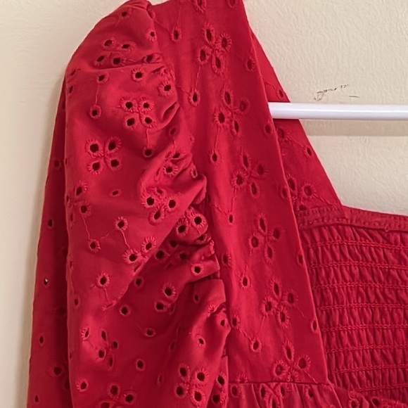 Loft smocked bodice eyelet top size XXL - Picture 3 of 9